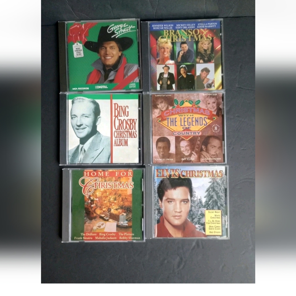 Christmas 6 Cd Lot Various Artist Pop-Country-Jazz | Elvis, Bing Crosby , + More